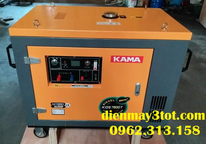 máy phát điện chạy dầu 6kw KAMA chống ồn